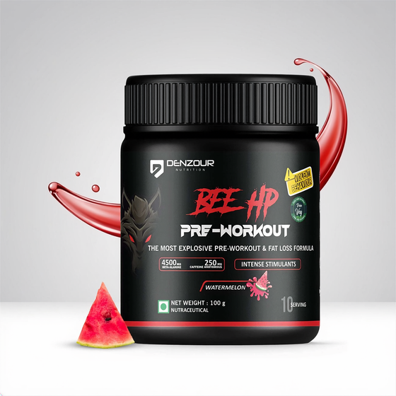 Bee Hp Pre Workout Powder|- 250mg Caffeine| & 4500mg Beta-Alanine|L-Theanine