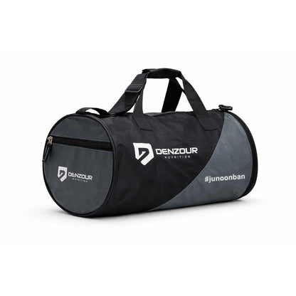 Denzour Nutrition Gym Duffle Bag, Unisex Sports & Travel Kit Bag with Shoulder Strap and Side Zip Pocket